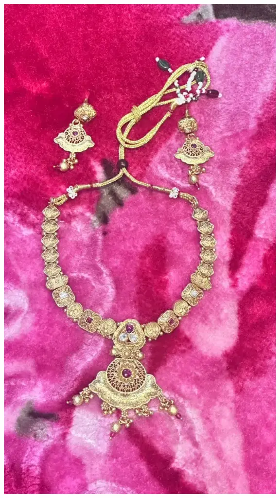 Rajwada Kundan Heritage Necklace Set