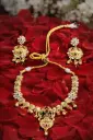 Aarohi Antique Gold Necklace