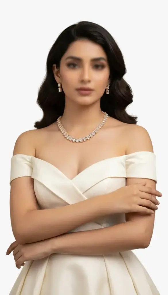 Elegant Crystal Jewelry Set with earrings